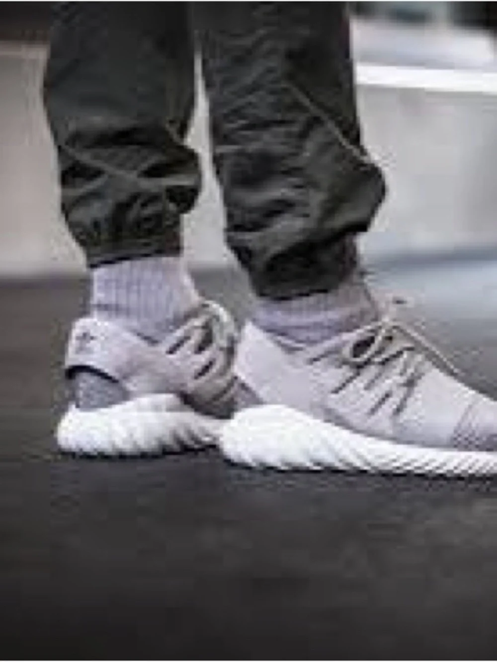 adidas Originals Tubular Doom Winter Grey Primeknit Sock Trainers Size 5.0